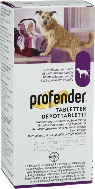Profender Tablett med modifierad frisättning 50mg/10mg Blister, 24tabletter 