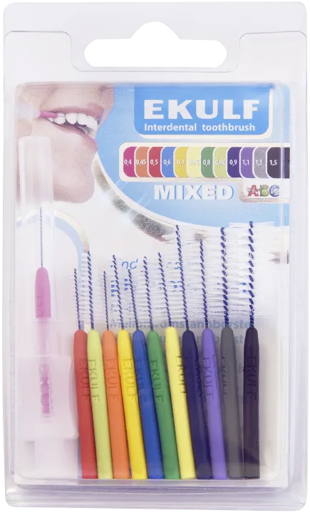 EKULF pH Professional Mellanrumstandborste Mix 12st Ekulf