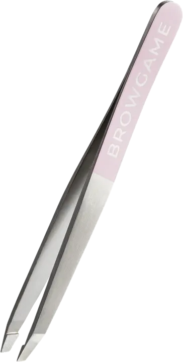 Browgame Cosmetics Original Slanted Tweezer Pink Browgame Cosmetics