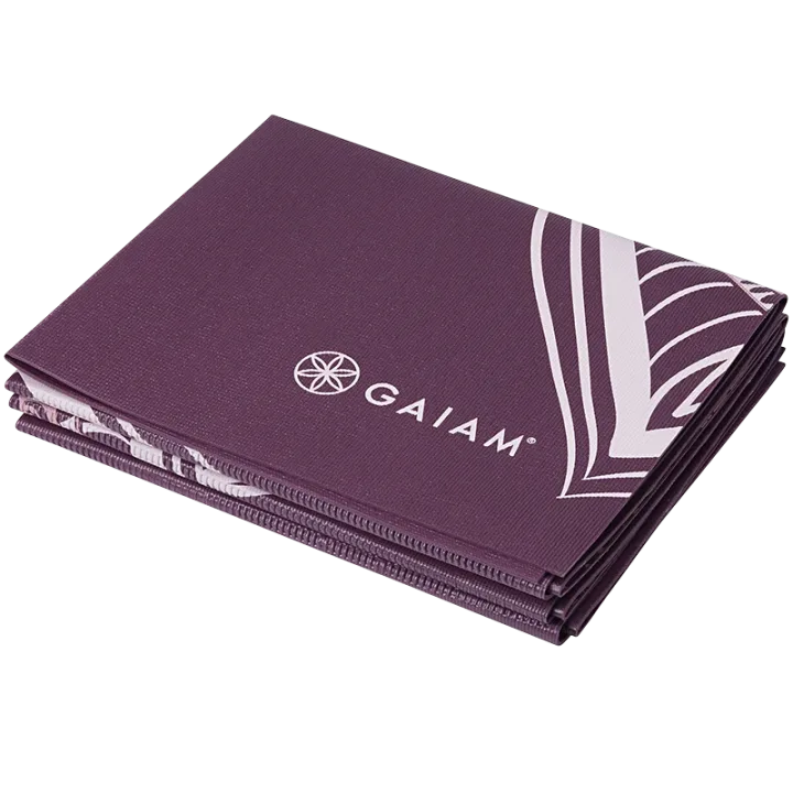 Gaiam Foldable Cranberry Point Yoga Mat 2 mm Gaiam