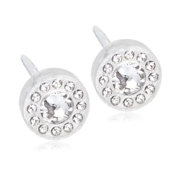 Blomdahl Örhängen Brilliance Halo 6mm Crystal 1 par Blomdahl