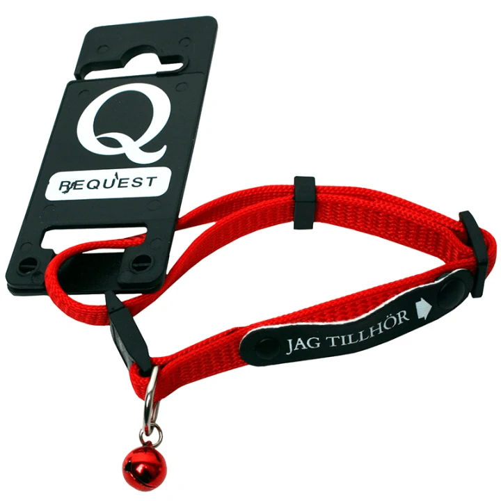 Gibbon Katthalsband ID Jag Tillhör 30 cm Röd Gibbon