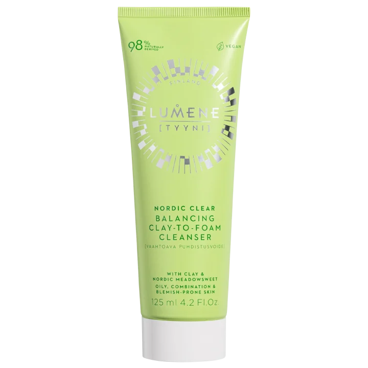 Lumene Nordic Clear Balancing Clay-to-Foam Cleanser 125 ml Lumene