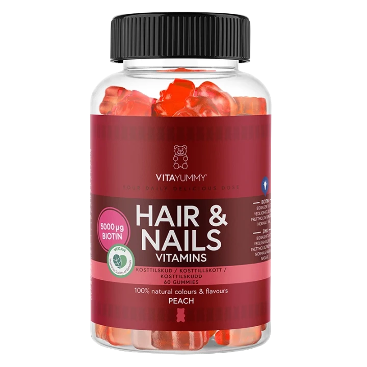 VitaYummy Hair & Nails Peach 60 st VitaYummy
