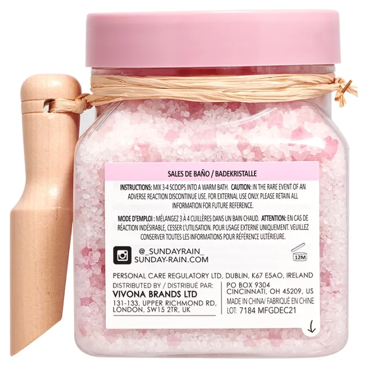 Sunday Rain Rose Bath Crystals 500g Sunday Rain