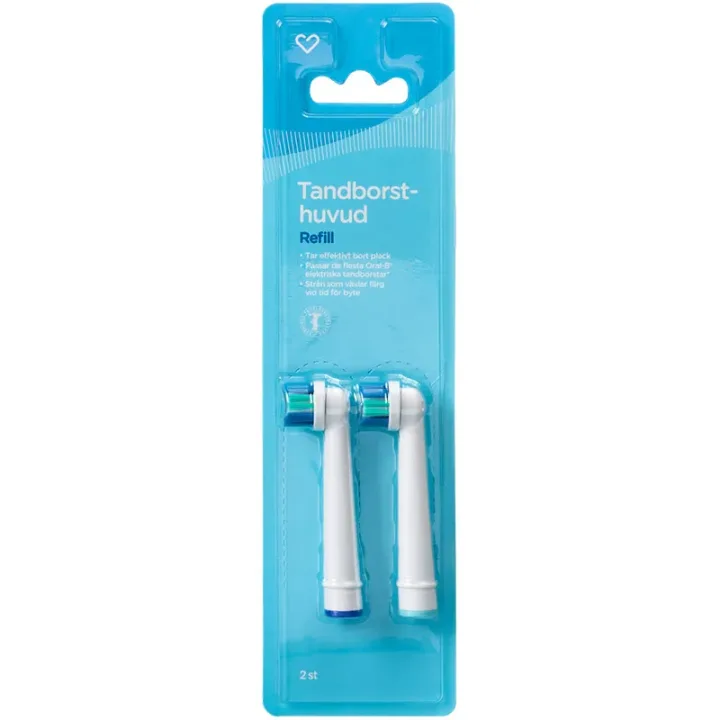 Hjärtats Tandborsthuvud Refill 2 st Hjärtats