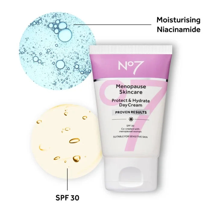 No7 Menopause Skincare Protect & Hydrate Day Cream SPF30 50 ml No7