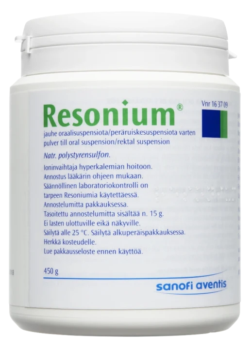 Resonium Pulver till oral/rektal suspension Burk, 450g 