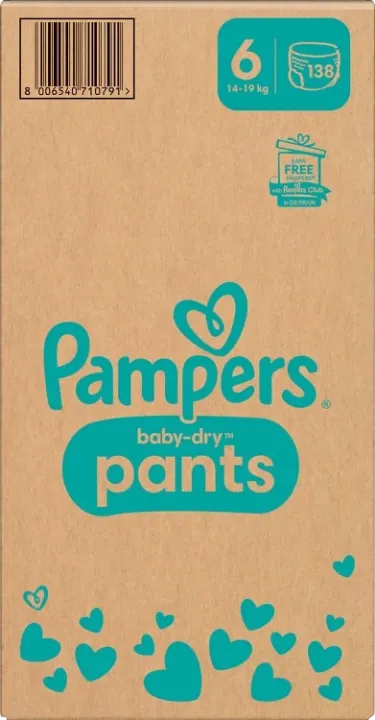 Pampers Baby-Dry stl 6 15 kg+ 138 st Pampers