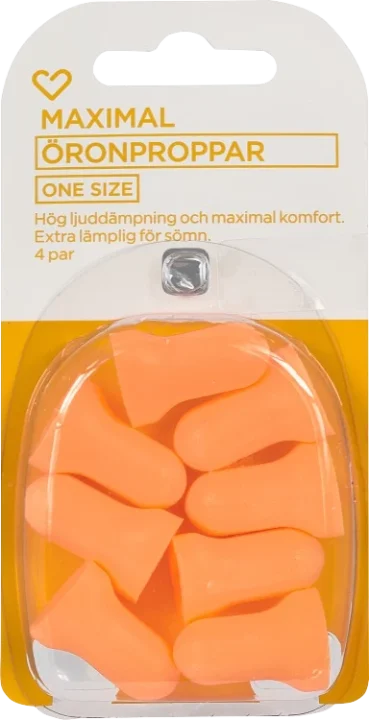 Hjärtats öronproppar maximal 4 par Hjärtats