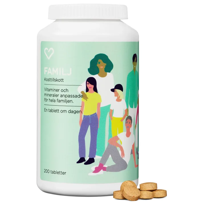 Hjärtats Multivitamin Familj 200 st Hjärtats