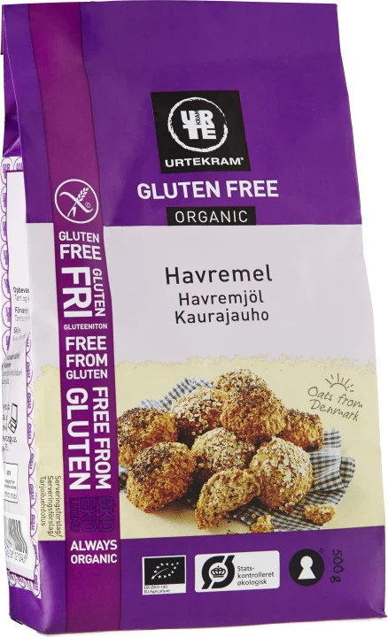 Urtekram glutenfri HAVREMJÖL Eko 500 g Urtekram