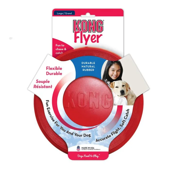 Kong Hundleksak Frisbee Large Gummi 23 cm Kong