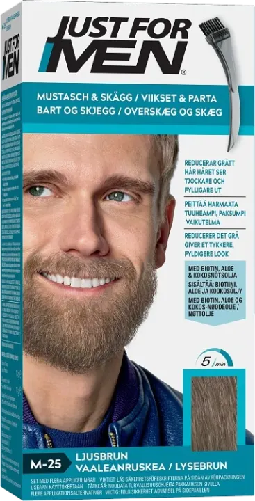 Just For Men Mustache & Beard Skäggfärg Light Brown Just For Men