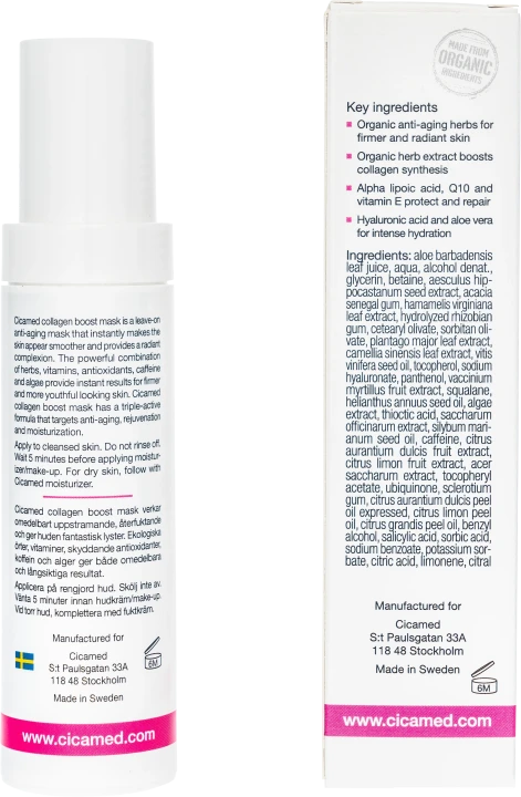 Cicamed Organic Science Collagen Boost Mask 50 ml Cicamed
