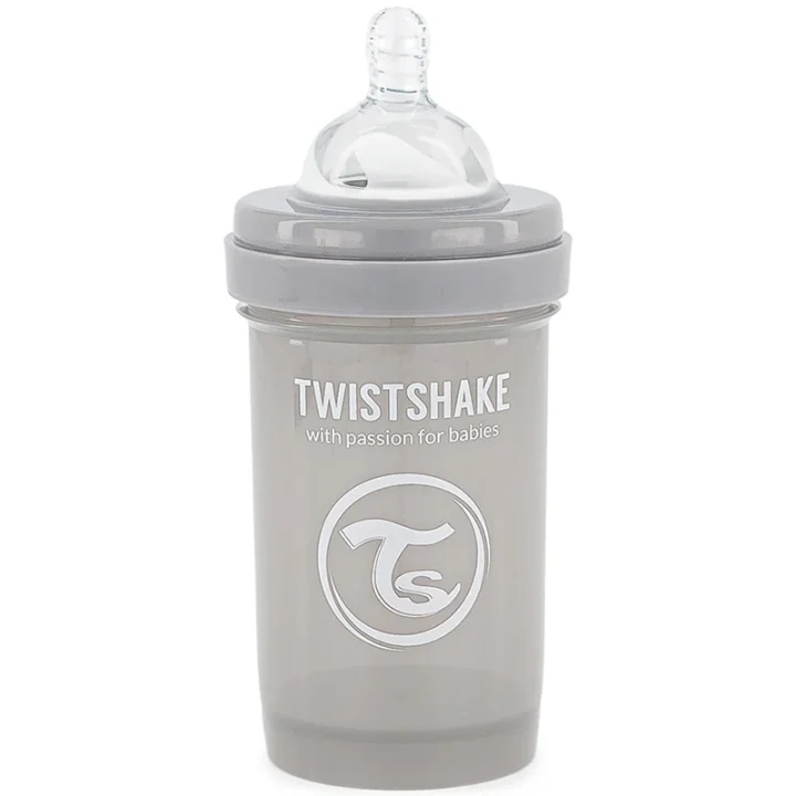 Twistshake Anti-Colic nappflaska 180 ml Pastell Grå Twistshake