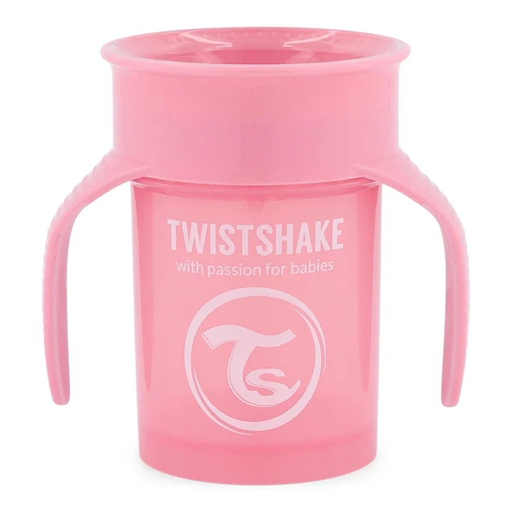 Twistshake 360 Cup 6+ mån Pastel Pink Twistshake