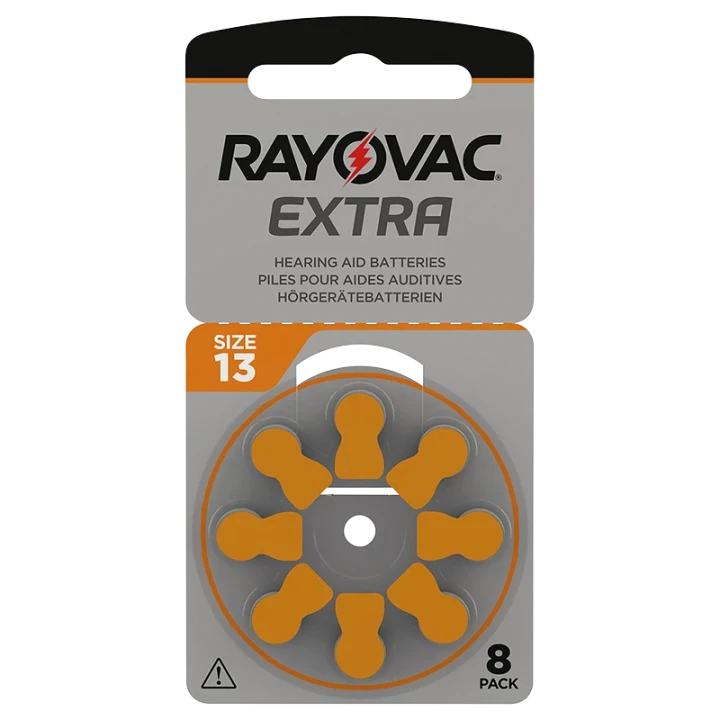 Rayovac Extra Hörapparatsbatterier 13 Orange 8st Rayovac