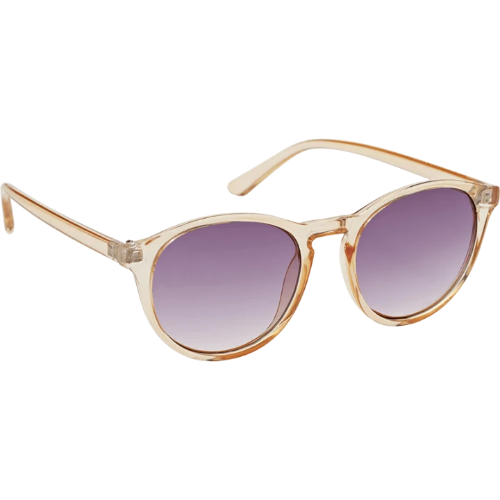 Haga Eyewear Solglasögon Brindisi Transparent Ligth Peach Gradient Purple lens Haga Optik