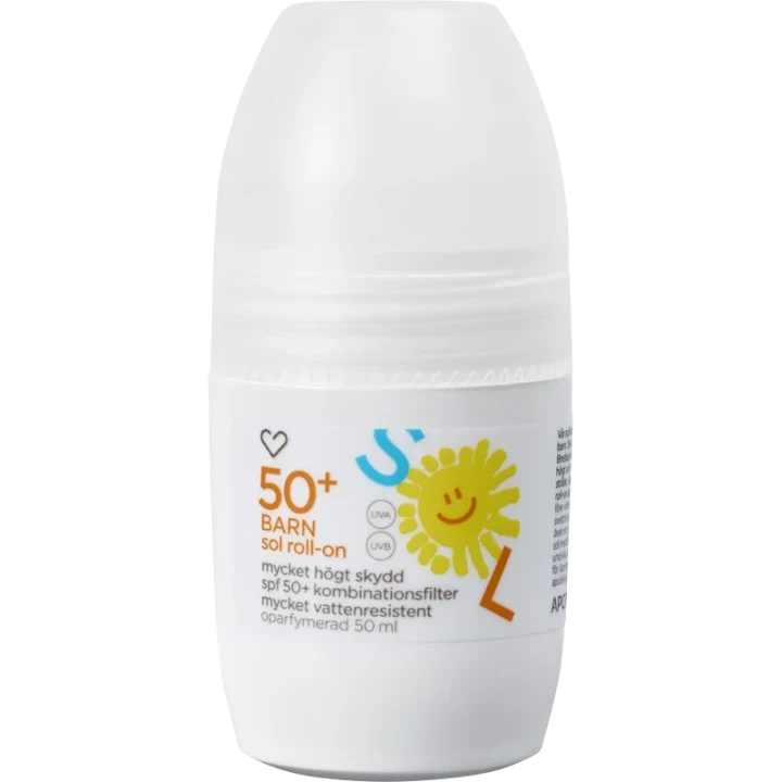 Hjärtats Sol roll-on Barn Oparfymerad SPF50+ 50 ml Hjärtats