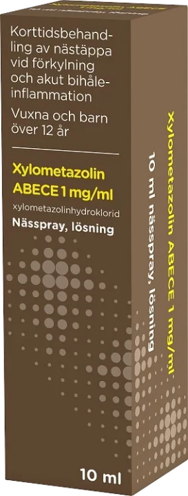 Xylometazolin ABECE, 1mg/ml 10 ml ABECE