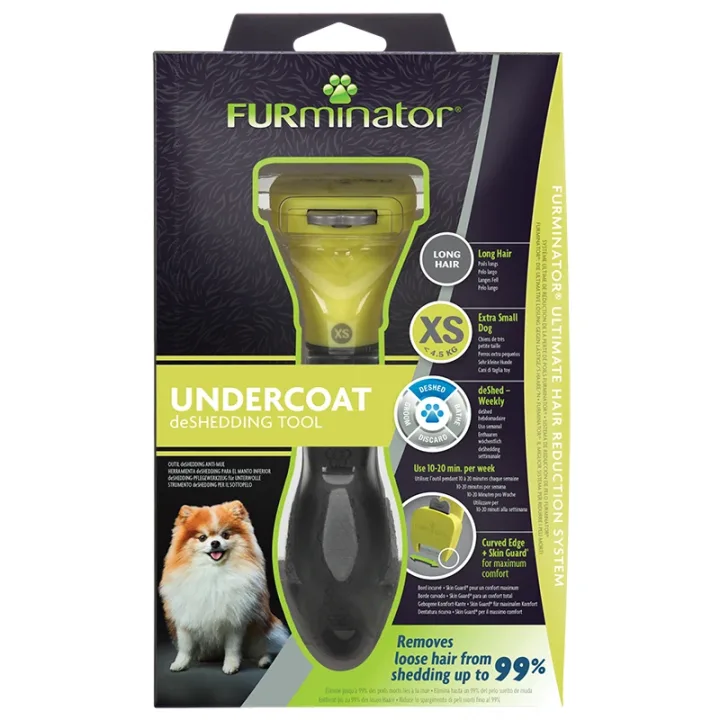 FURminator Undercoat DeShedding Tool Hund Långhårig XS FURminator