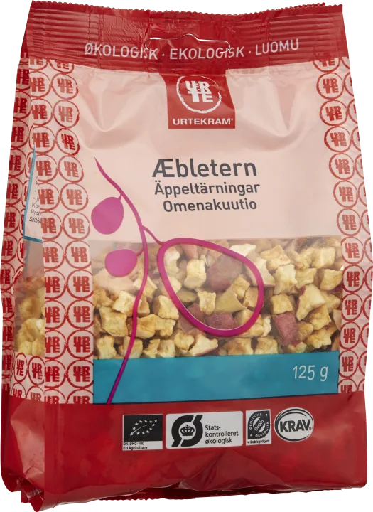 Urtekram Äppeltärningar Eko 125 g Urtekram