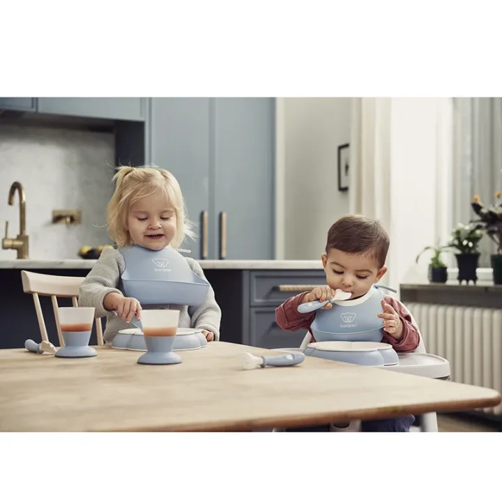 BabyBjörn Haklappsset Blekblå 2-pack Babybjörn