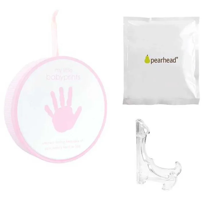 Pearhead Hand/Fotavtryck i Plåtburk Rosa Pearhead