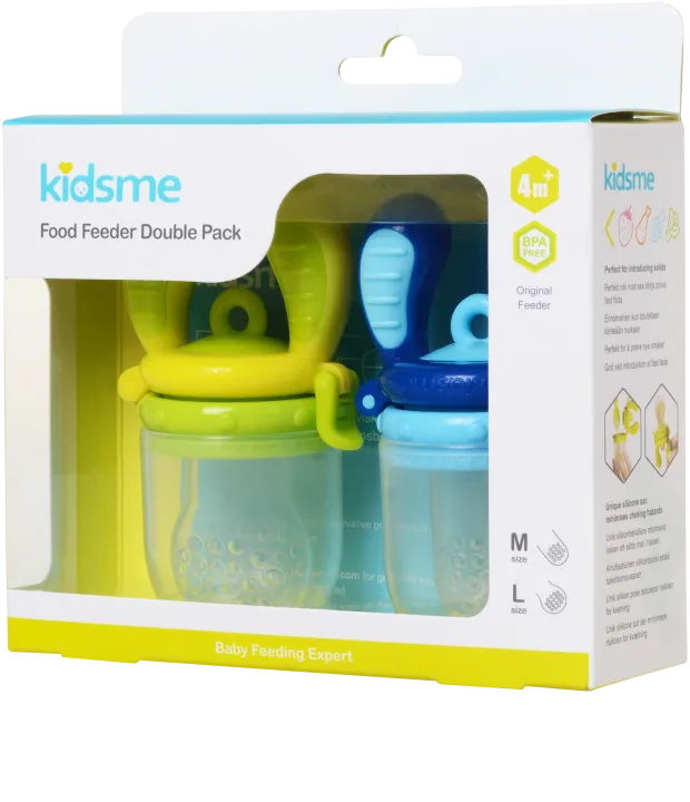 Kidsme Food Feeder 2-pack Lime/Aquamarine Kidsme