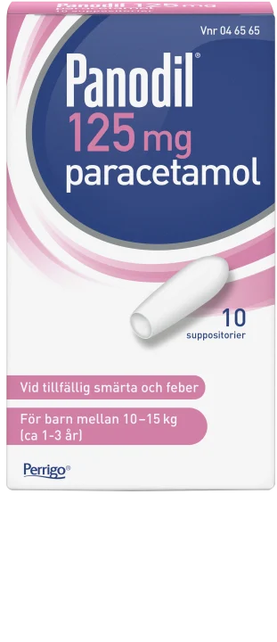 Panodil suppositorium 125 mg 10 st Panodil
