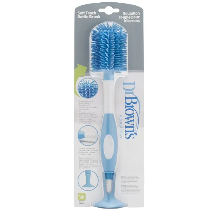 Dr Brown's Stor Flaskborste Blå Silikon Dr Browns