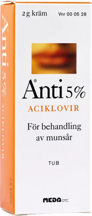 Anti kräm 5% aluminiumtub 5% 2 g Anti