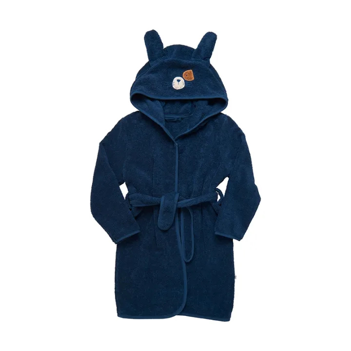 Pippi Organic Bath Robe Dress Blues 74/80 Pippi