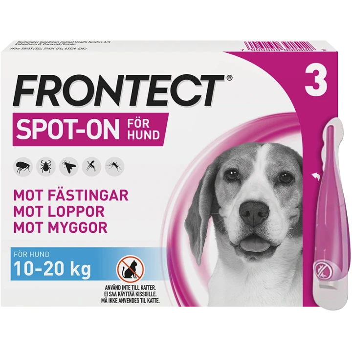 Frontect 10-20 kg Spot-on, lösning Spot-on applikator, 3st (3x2ml) Frontline