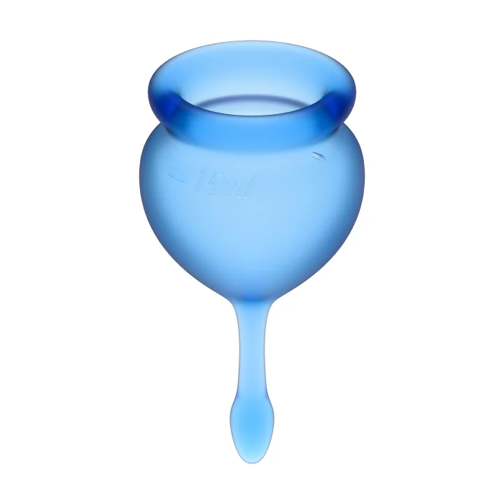Satisfyer Feel Good Menstrual Cup Dark Blue 2 st Satisfyer