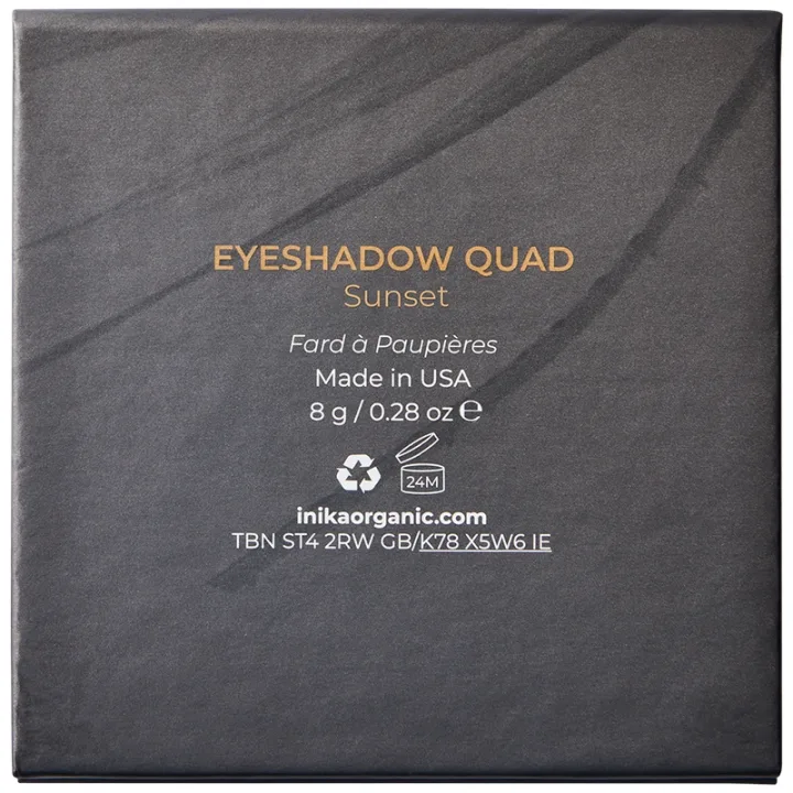 INIKA Eyeshadow Quad 8 g Sunset Inika Organic