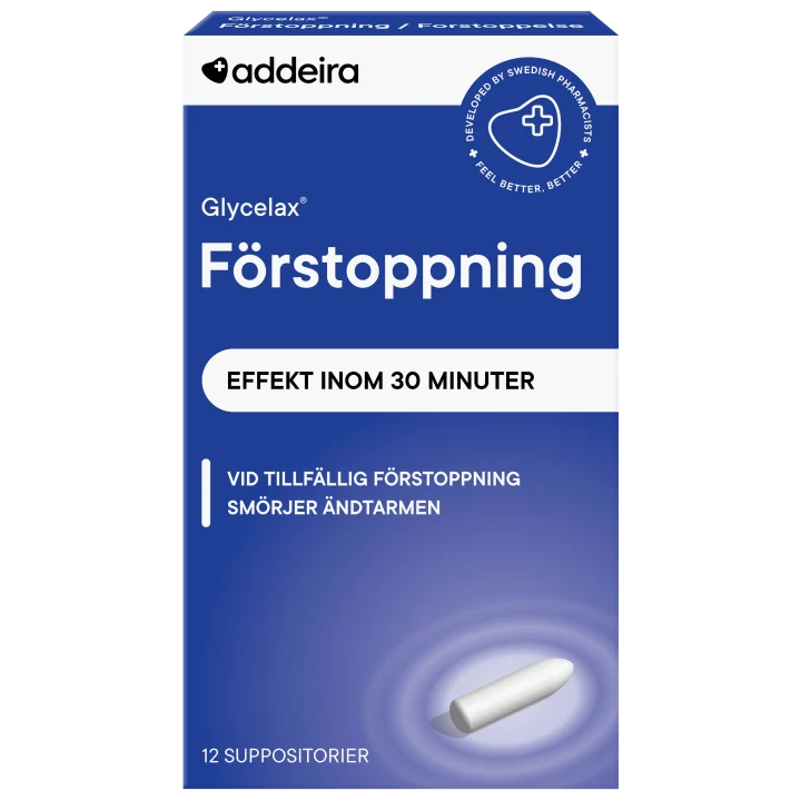 Addeira Glycelax Förstoppning 12 st suppositorium Addeira