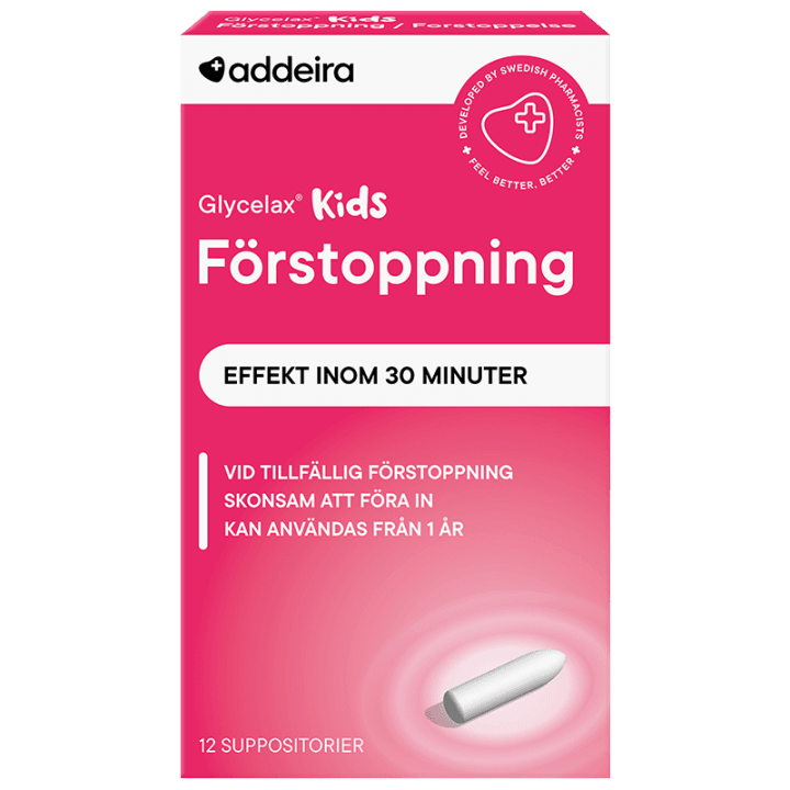 Addeira Glycelax Kids Förstoppning 12 st suppositorium Addeira