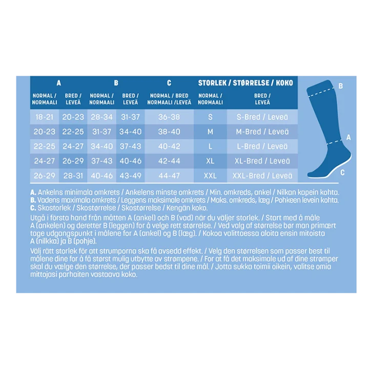 Mabs Cotton Knee Black 1 par XL Mabs