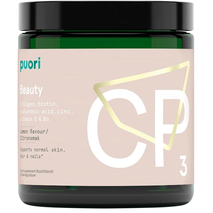 Puori CP3 Kollagen med vitaminer och mineraler Citron 185,2 g Puori
