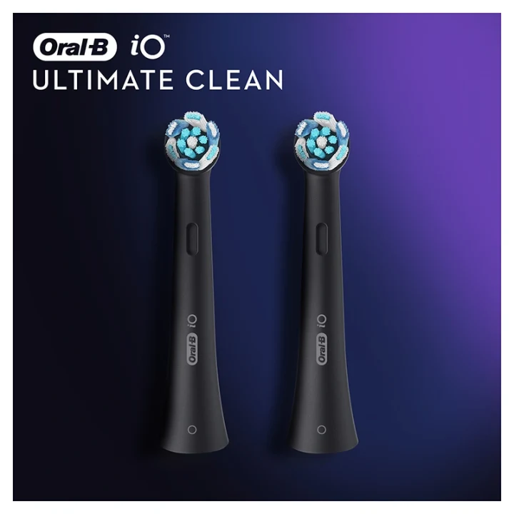 Oral-B iO Ultimate Clean Black Borsthuvud 2-pack Oral-B