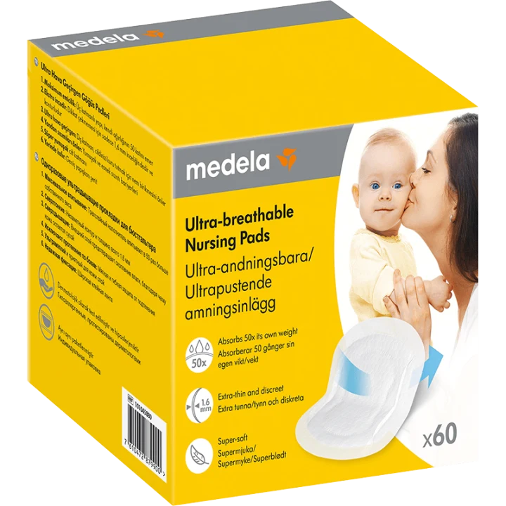 Medela Ultra-andningsbara amningsinlägg 60st Medela
