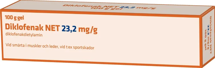 Diklofenak NET Gel 23,2mg/g Tub, 100g NET