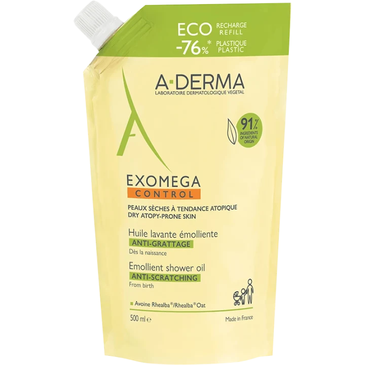 A-Derma Exomega CONTROL Shower Oil Refill 500 ml A-Derma