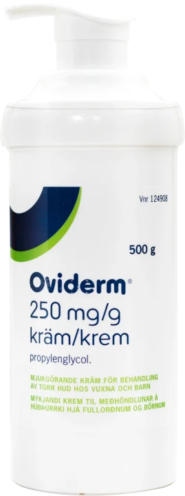 Oviderm Kräm 250mg/g Burk 500g Oviderm