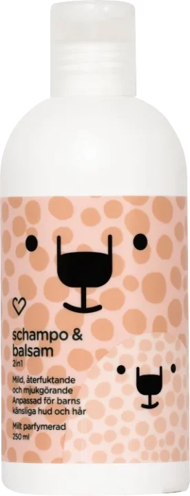 Hjärtats 2in1 Schampo & Balsam Milt parfymerad 250 ml Hjärtats