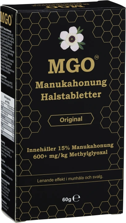 MGO Manukahonung 600+ Halstabletter Original 60 g Mgo