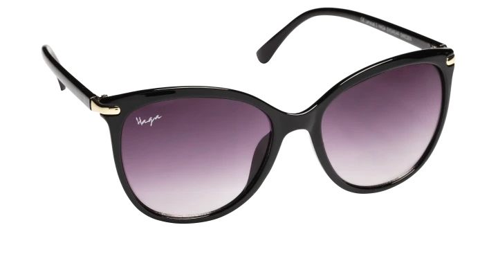 Haga Eyewear Solglas Athens Black Grad Purple Lens 1par Haga Optik