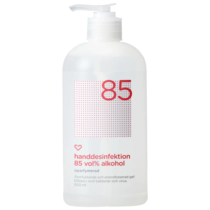 Hjärtats handdesinfektion 85% Oparf 500ml Hjärtats